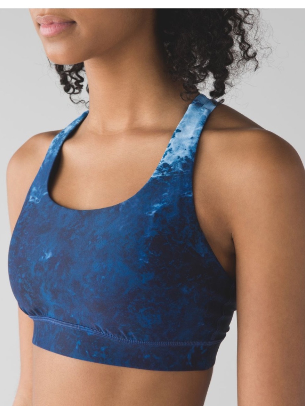 lululemon Energy Bra Deep Sea Blue H20 E Water-Friendly, size 6